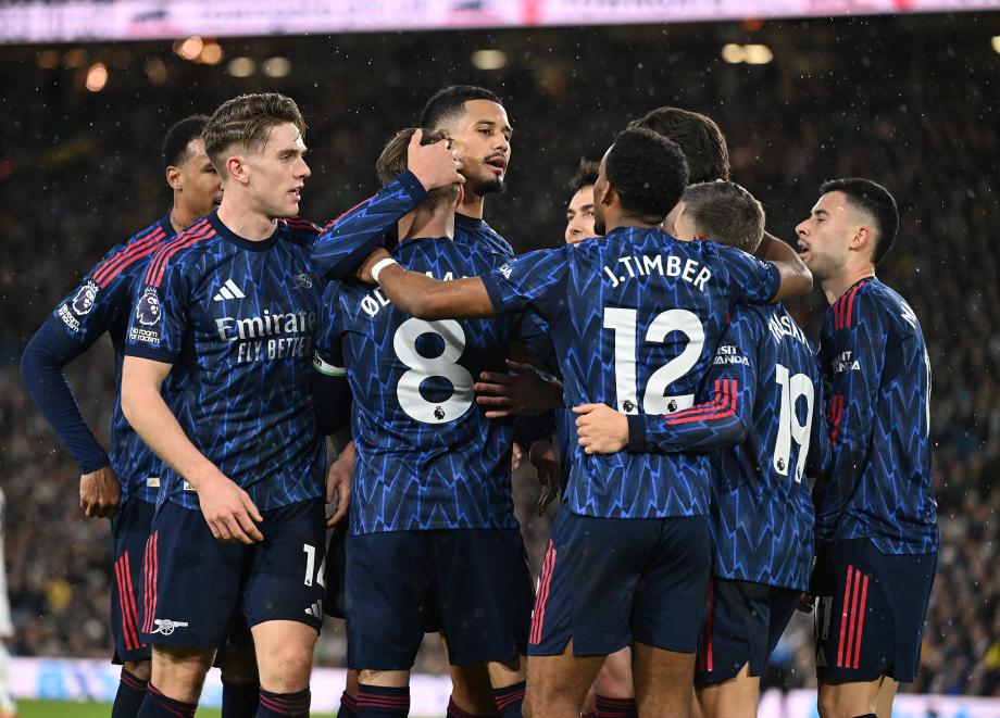 英超：哲凯赖什破荒热苏斯建功 阿森纳4-0大胜利兹联